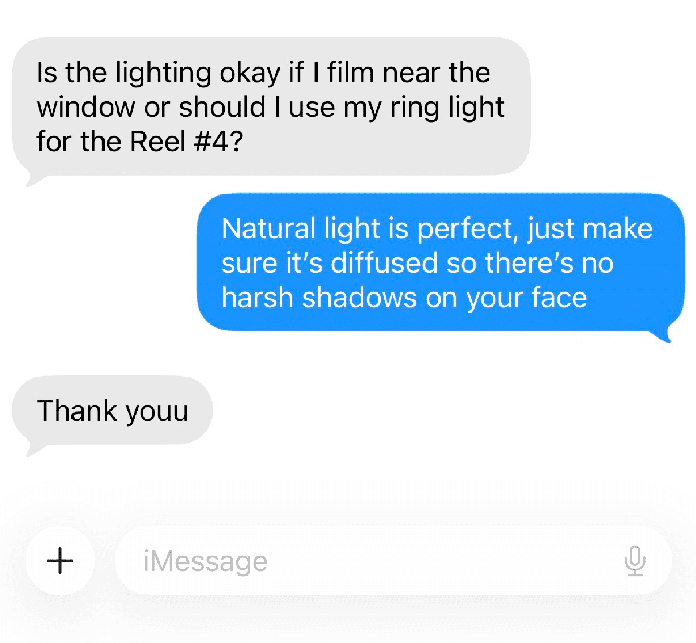 Chat conversation